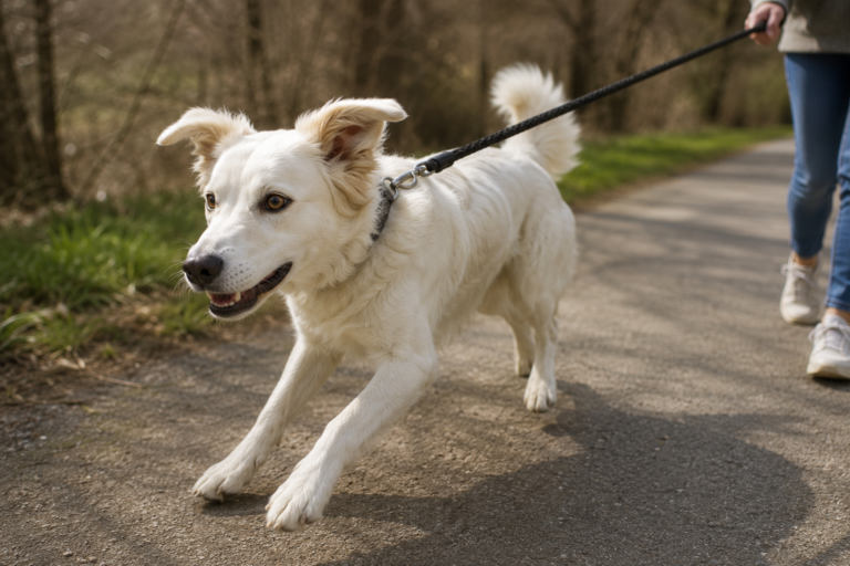 Zieht dein Hund an der Leine?