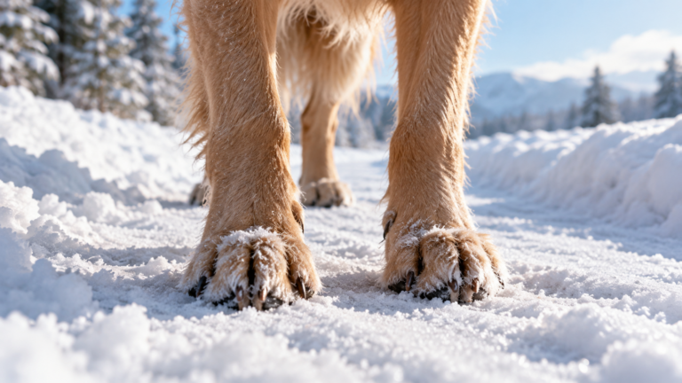 Pfotenpflege im Winter