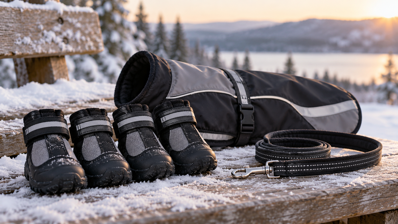 Winterliche Hundeschuhe als Schutz für empfindliche Pfoten